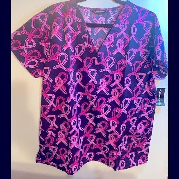 💥Cassendra O Women’s Pink Ribbon 🎀 Breast Cancer Top Size: X Large - Picture 1 of 12